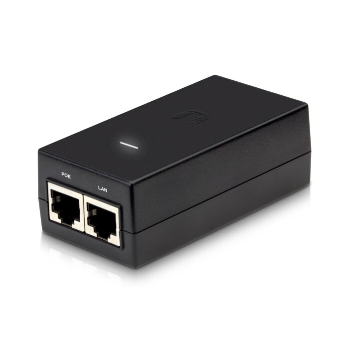 Ubiquiti PoE Injector POE-24-12W with 24V and 12W for powering Network devices.