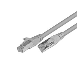 CAT.5e network cable with RJ-45 connectors, 2m, gray