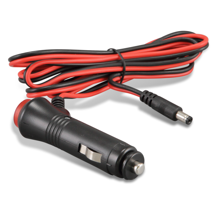 Car connection cable 12V with cigarette lighter plug and 5.5x2.1mm barrel connector