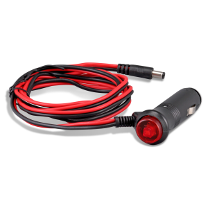 Rückseite des KFZ 12V Steckers mit Tastschalter