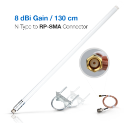 Including 30cm Pigtail with N female to RPSMA connector