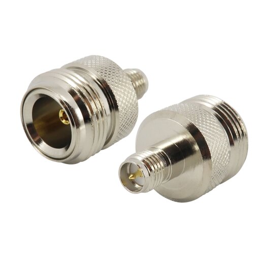 Coaxial adapter with RP-SMA female to N female