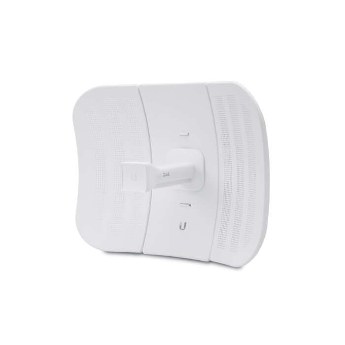 Ubiquiti LiteBeam M5 23 CPE Antenna for outdoor WiFi directional radio links with 23 dBi gain and over 30 km range.