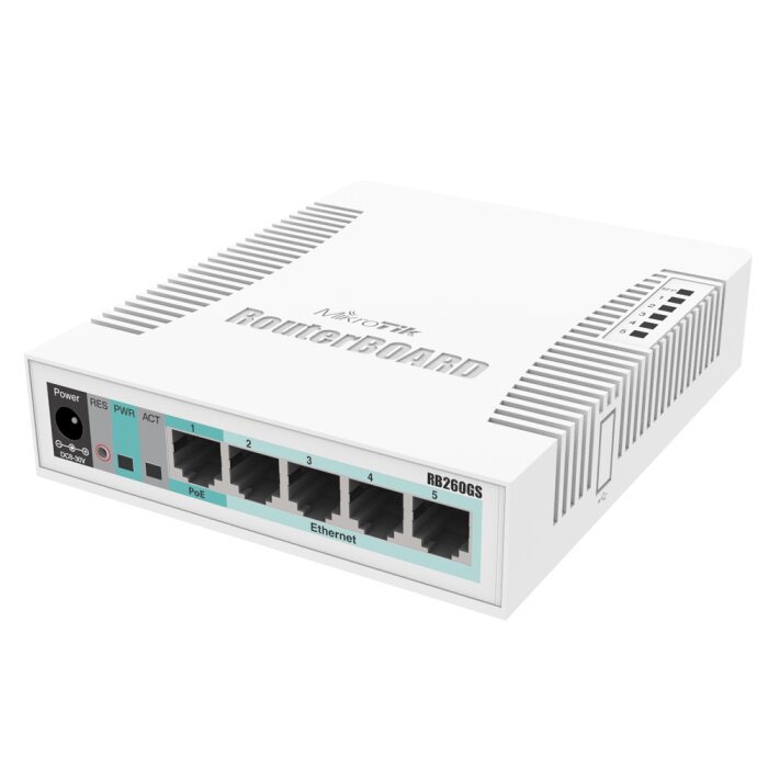 MikroTik RB260GS (CSS106-5G-1S) SOHO Smart Switch