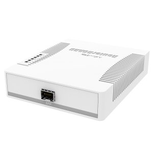 Rückseite des Switches mit SFP Cage