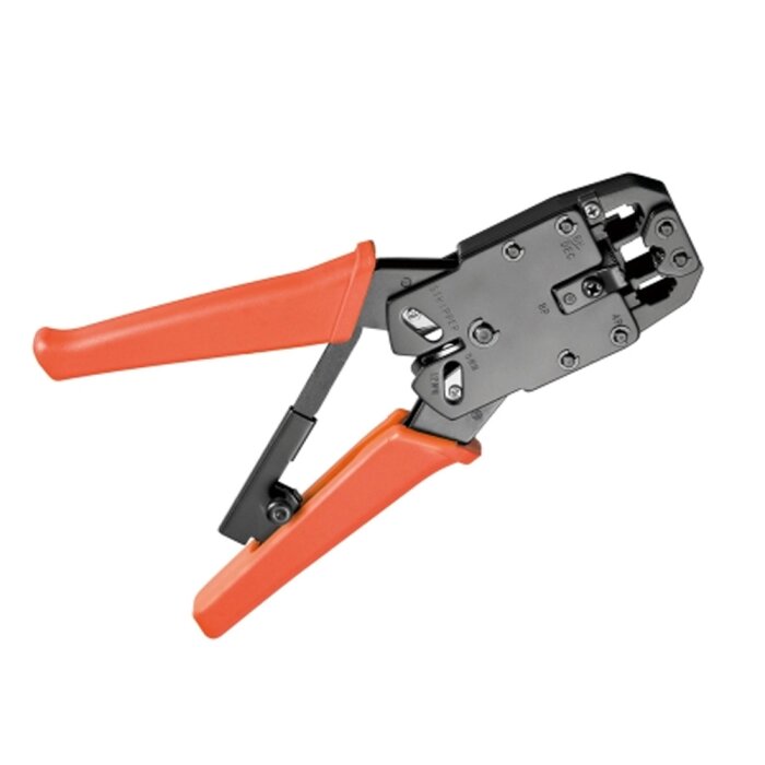 Robuste LogiLink Krimpzange für RJ45, RJ10, RJ11, RJ12, Abisolierfunktion