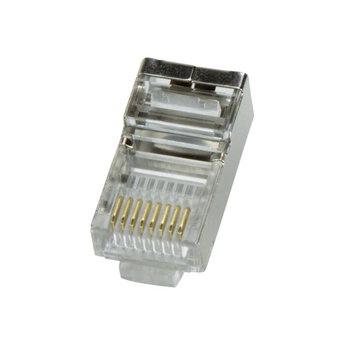 LogiLink MP0003 | 100 x RJ45 Stecker / Krimpstecker, CAT5e, geschirmt - Bild 1