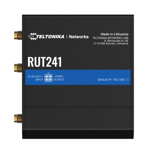 TELTONIKA RUT241 LTE Router mit SIM-Karten Slot 2.4 GHz WLAN Accesspoint, Cat4, OpenVPN, DynDNS