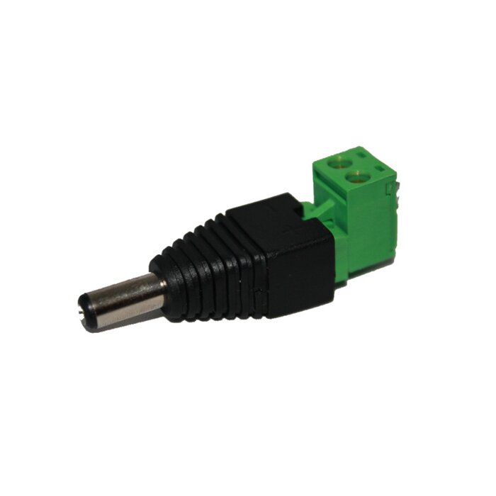 DC Hohlstecker 5,5x2,1mm auf Schraubklemme für lötfreie Kabelverbindung