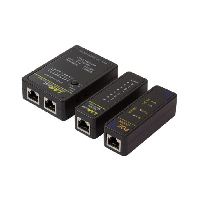Ethernet / Netzwerk Kabeltester - UTP, STP, RJ45, RJ11, RJ12