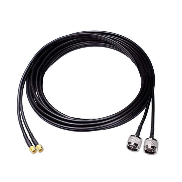 5m dual antenna cable for LTE antennas with N connector / SMA connector
