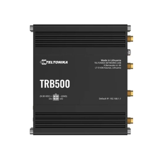 TELTONIKA TRB500 5G Gateway in Aluminiumgehäuse mit RJ45 Ethernet Port
