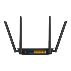 Rückseite des ASUS RT-AC51 mit Ethernet Ports