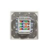 Logilink NP0039 | CAT.6 Netzwerkdose, Aufputz, 2 x RJ45, Reinweiß