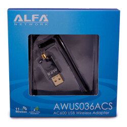 ALFA Network AWUS036ACU | 802.11ac, 2.4 / 5 GHz, USB WLAN Adapter, 1167MBit