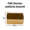 Seitliche Ansicht des FME Steckers