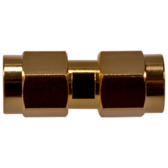 Coaxial adapter from RP-SMA male to RP-SMA male