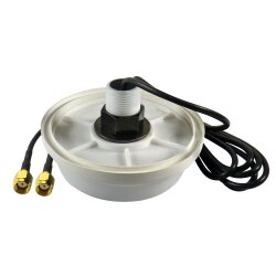 Ansicht der Unterseite der M2M WLAN Antenne mit Gummilippe und Gewinde