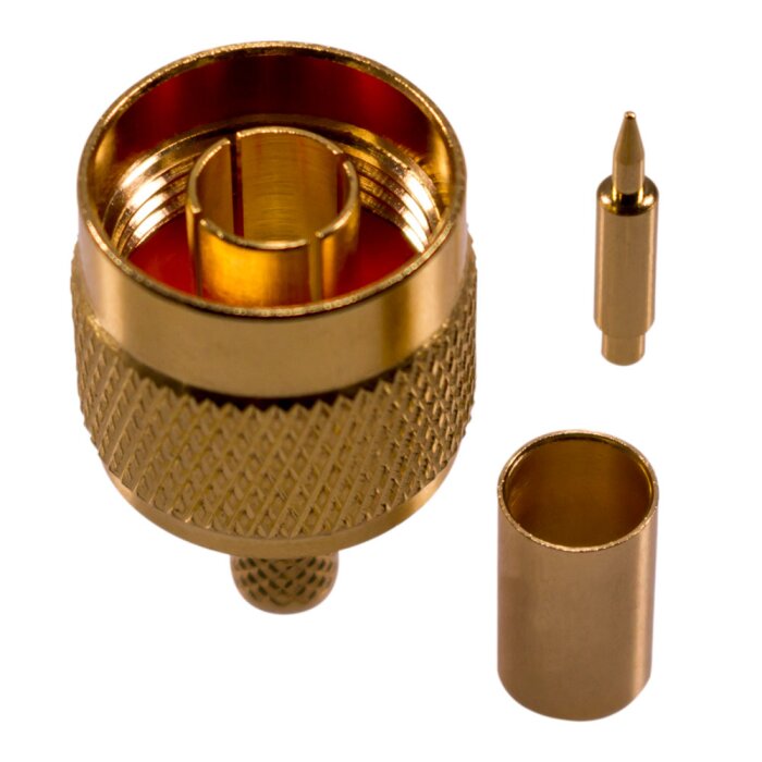 Coaxial N connector for H-155, RF-5, RF-240 cable