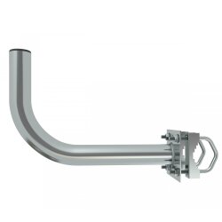 Antenna bracket for mounting on balcony / railing, galvanized, 30cm x 25cm