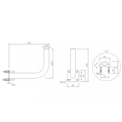 Construction drawing of the antenna mount