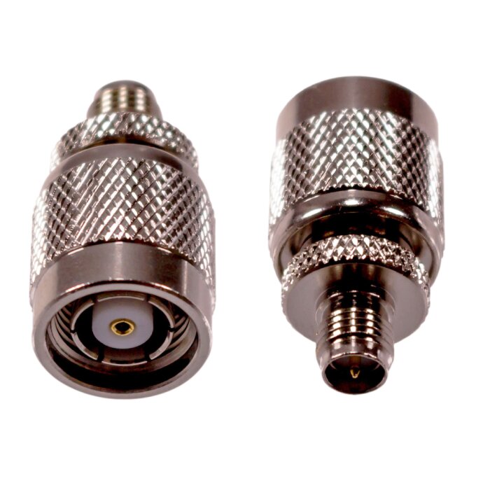 Coaxial adapter with RP-TNC male to RP-SMA female