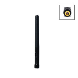 2.4 and 5 GHz WLAN omnidirectional antenna with RP-SMA connector, articulated joint and 2dBi / 3dBi gain