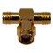 Koaxial Adapter / T-Stück RP-SMA Stecker auf 2 x RP-SMA Buchse