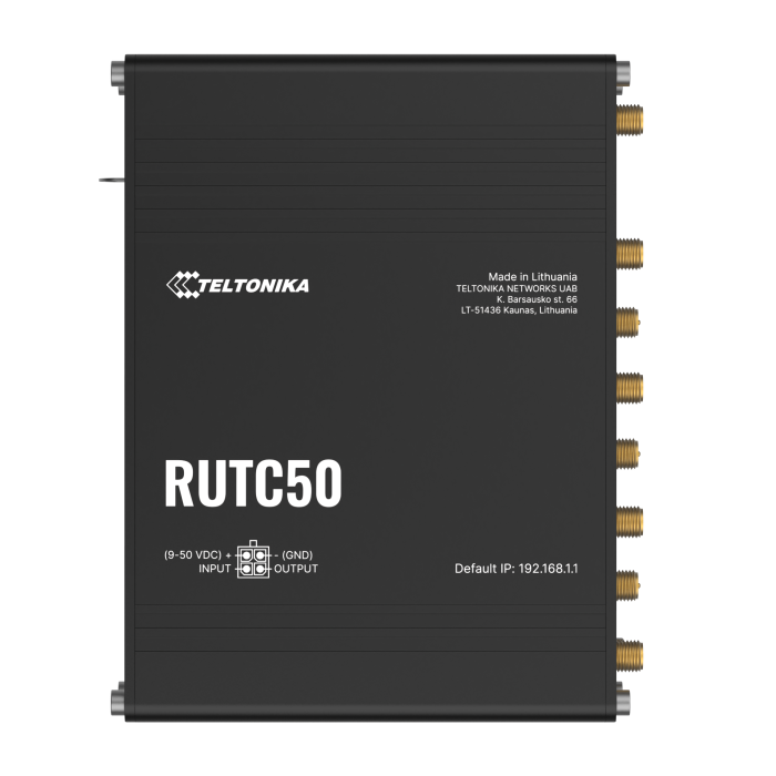 Teltonika RUTC50 eSIM 5G Industrie-Router mit WLAN 6