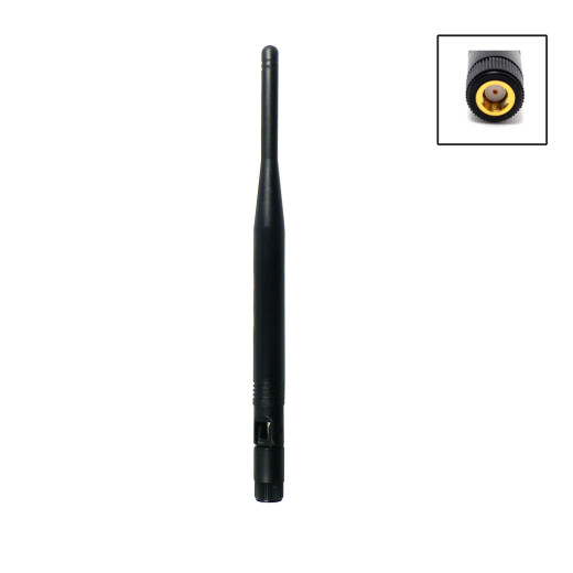 WiFi 6E omnidirectional antenna with RP-SMA connector and 5dBi gain