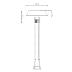 Konstruktionszeichnung der Antenne