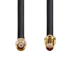 RF240 coaxial antenna cable / extension cable with RP-SMA plug to RP-SMA socket