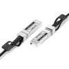 Detailed view of the SFP28 modules