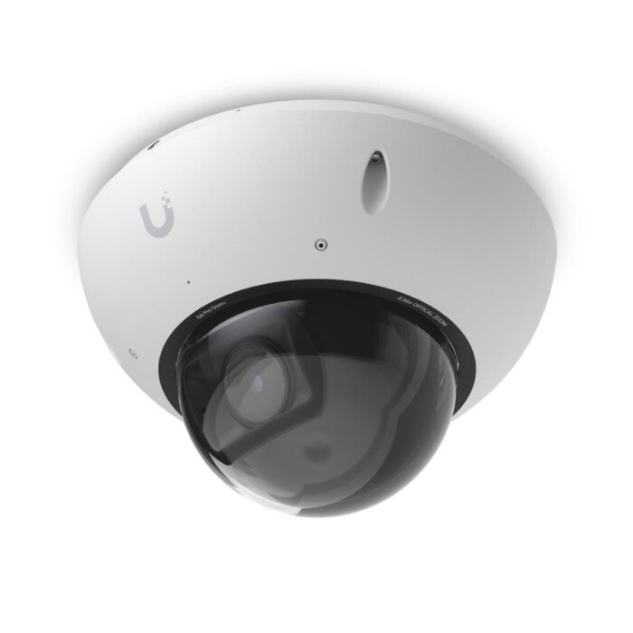 Frontansicht der Ubiquiti UniFi Video Camera G6 PRO Dome mit ihrem robusten, IK10-zertifizierten Gehäuse.