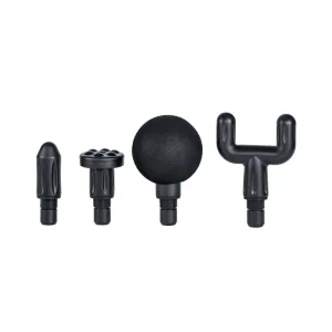Compact Extralink Mini massage gun held in one hand to demonstrate its size, perfect for Lifestyle & Tech enthusiasts.