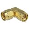Koaxial Adapter RP-SMA Stecker auf RP-SMA Buchse mit 90° Winkel