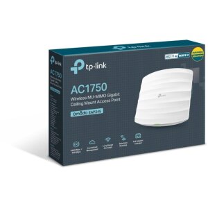 Multiple TP-Link EAP245 Access Points in a modern office building