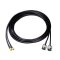 5m dual antenna cable for 4G antennas with N male / SMA male connector