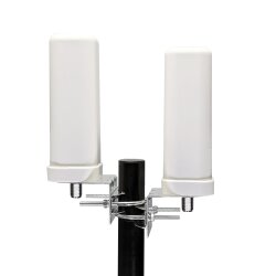 Side view of the antenna with N female socket