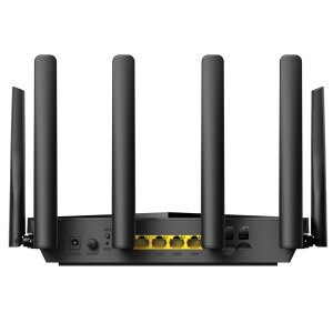 Rückseite mit LAN, WAN sowie SMA Antennen-Ports