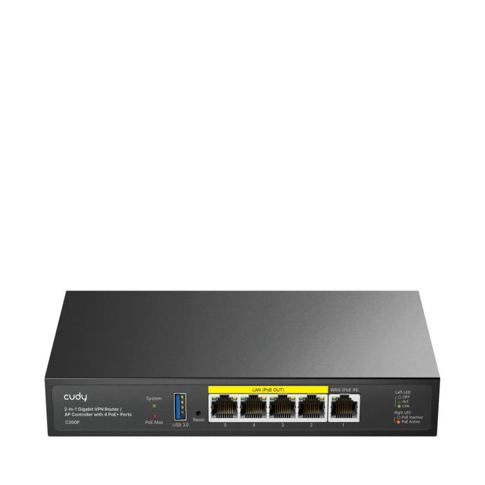 Cudy C200P 2-in-1 Gigabit VPN Router und Hardware AP Controller