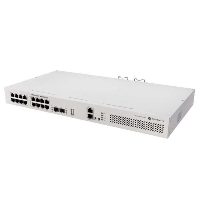 MikroTik CRS418-8P-8G-2S+RM Layer-3 Ethernet Switch with Router function and 150W PoE budget
