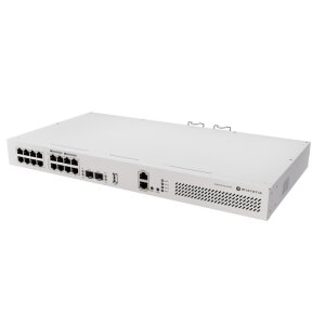 MikroTik CRS418-8P-8G-2S+RM | L3 Switch, 16x GbE (8x...
