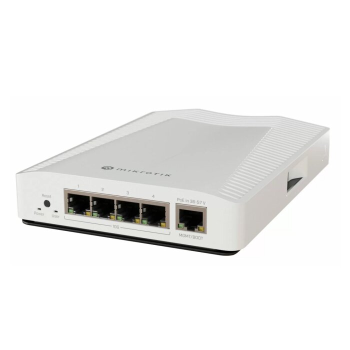 MikroTik CRS304-4XG-IN 10G Managed Switch in der Frontalansicht