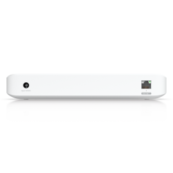 Rückseite des USW-Ultra-210W mit 54V Netzteilanschluss und PoE++ In