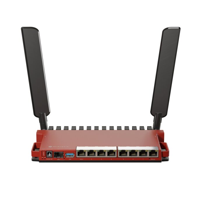 MikroTik L009UiGS-2HaxD-IN WiFi 6 Router front view, ideal for a modern Network