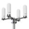 Frontalansicht der 5G Antenne mit solidem Kunststoff-Gehäuse