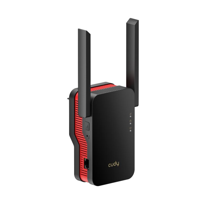 Cudy RE3000 AX3000 Dual-Band Wi-Fi 6 Mesh WLAN Repeater in weißer Gehäusefarbe.