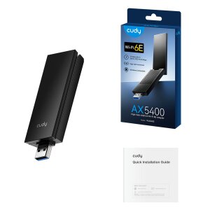 Cudy WU5400 | Tri-Band WLAN 6E USB Adapter, AX5400, High-Gain, Plug & Play - Bild 5