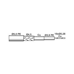 H155 Antenna Cable - Technical Drawing